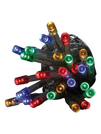 Guirlande électrique 80 Led multicouleur 3m fil vert