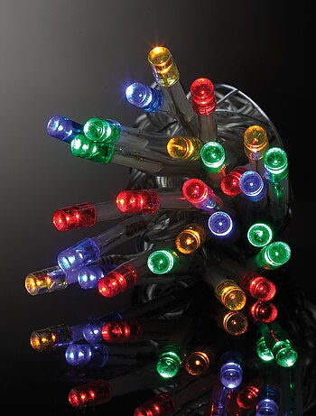 Guirlande électrique 80 Led multicouleur 3m fil vert