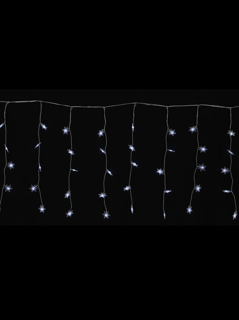 Guirlande électrique Banniere 60 Led flocons Blanc - Kiabi