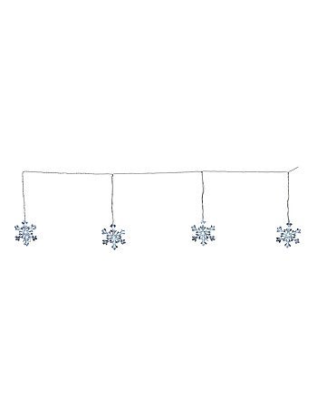 Guirlande électrique bannière de flocons 50Led