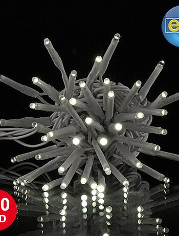 Guirlande électrique exterieur 120 Led blanc 12m
