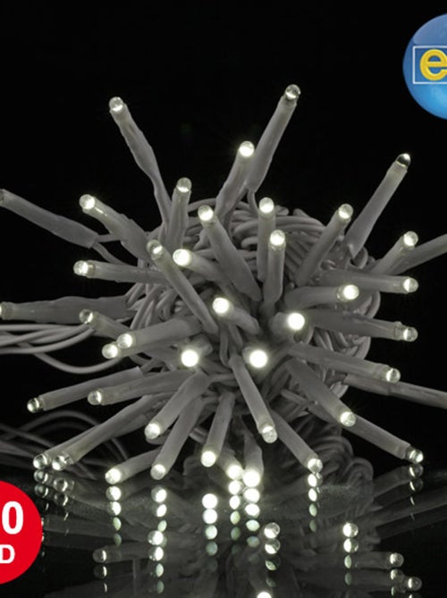 Guirlande électrique exterieur 120 Led blanc 12m - Kiabi Guirlande électrique exterieur 120 Led blanc 12m - Kiabi