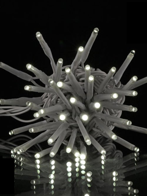 Guirlande électrique exterieur 120 Led blanc 12m - Kiabi Guirlande électrique exterieur 120 Led blanc 12m - Kiabi