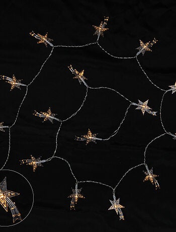 Guirlande électrique exterieur 40 etoiles filantes blanc chaud