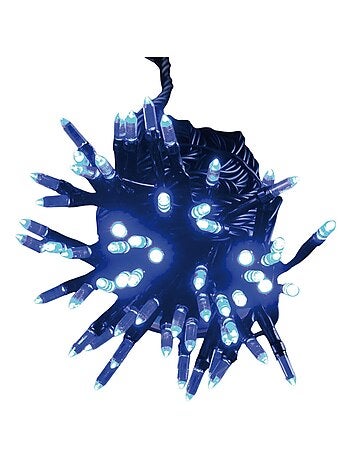 Guirlande électrique exterieur 80 led grain de riz bleu anime