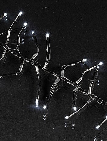 Guirlande électrique exterieur large 200 Led 2 m blanc