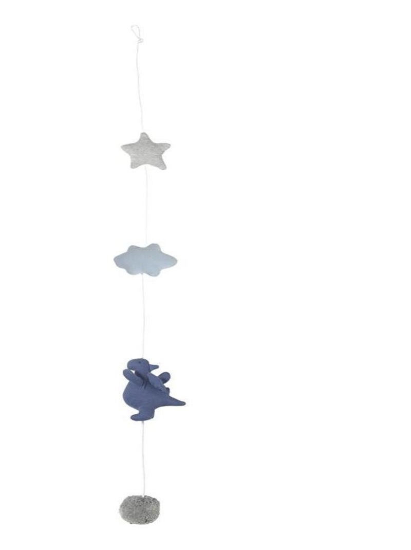 Guirlande en coton jersey dragon 100 cm verticale Bleu - Kiabi