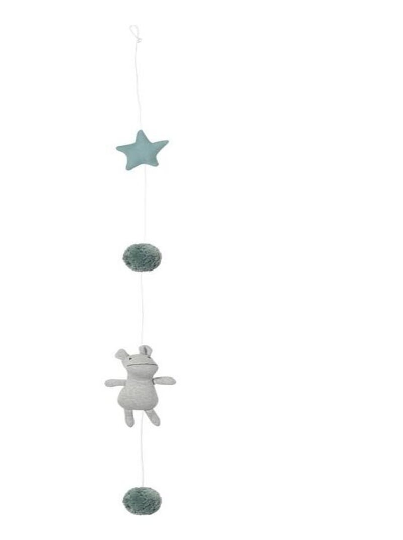 Guirlande en coton jersey hippo 100 cm verticale Gris - Kiabi