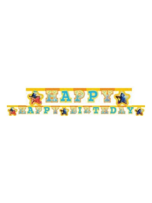 Guirlande en papier Disney Le Monde De Dory -Happy Birthday- 200cm - Kiabi