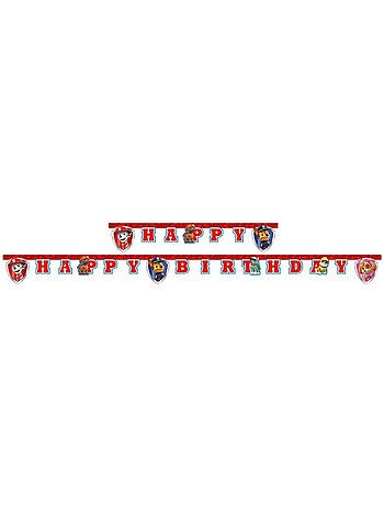 Guirlande en papier pat patrouille rouge 200cm