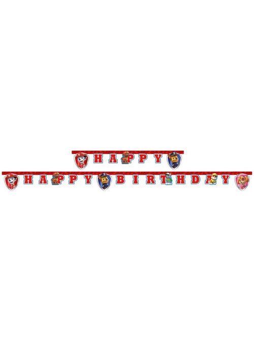 Guirlande en papier pat patrouille rouge 200cm - Kiabi