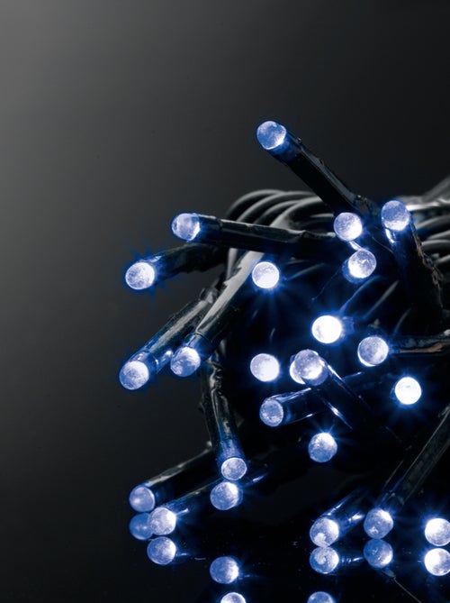 Guirlande exterieur 180 Led bleu 20m fil noir - Kiabi Guirlande exterieur 180 Led bleu 20m fil noir - Kiabi