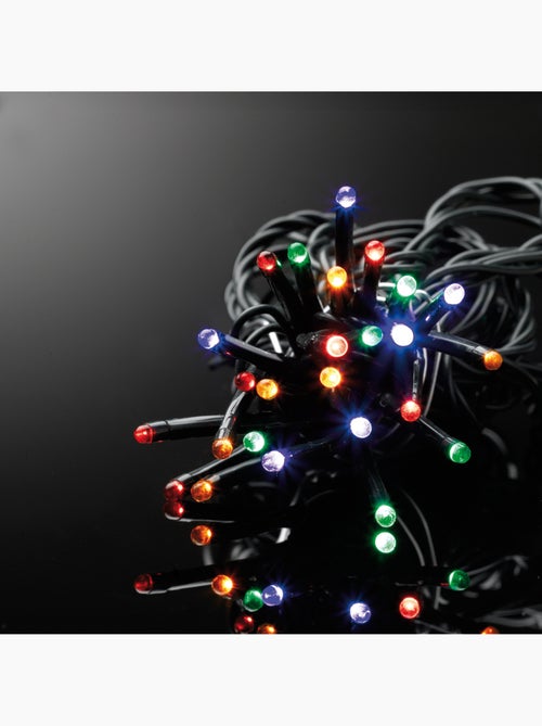 Guirlande exterieur 180 Led multicouleur 20m fil noir - Kiabi Guirlande exterieur 180 Led multicouleur 20m fil noir - Kiabi