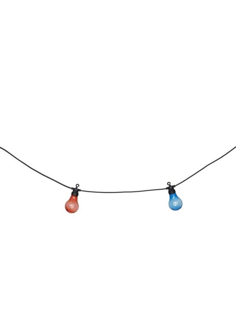 Guirlande extérieur LED solaire 10 ampoules couleur 5m Multicolore - Kiabi