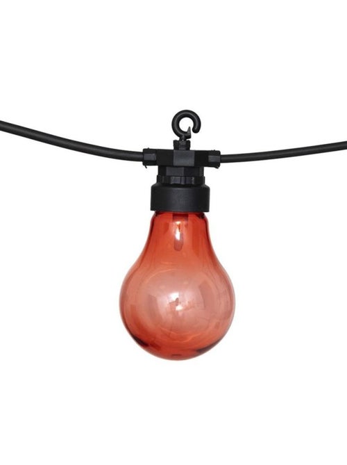 Guirlande extérieur LED solaire 10 ampoules couleur 5m - Kiabi Guirlande extérieur LED solaire 10 ampoules couleur 5m - Kiabi