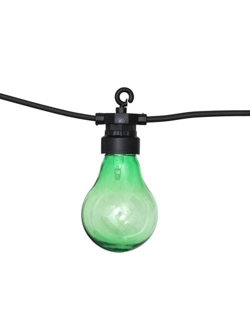 Guirlande extérieur LED solaire 10 ampoules couleur 5m - Kiabi Guirlande extérieur LED solaire 10 ampoules couleur 5m - Kiabi