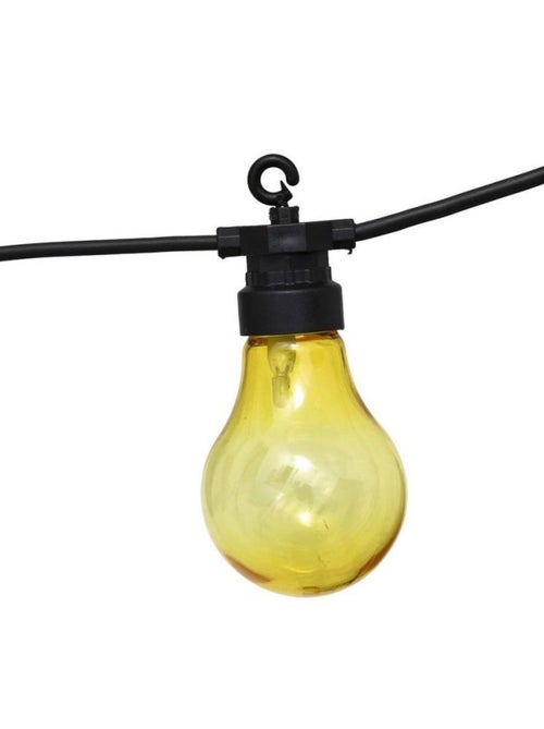 Guirlande extérieur LED solaire 10 ampoules couleur 5m - Kiabi Guirlande extérieur LED solaire 10 ampoules couleur 5m - Kiabi