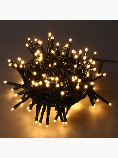 Guirlande exterieure 600 Led blanc chaud 15 m - Kiabi
