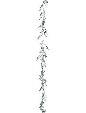 Guirlande feuilles 1,80m plastique vert
