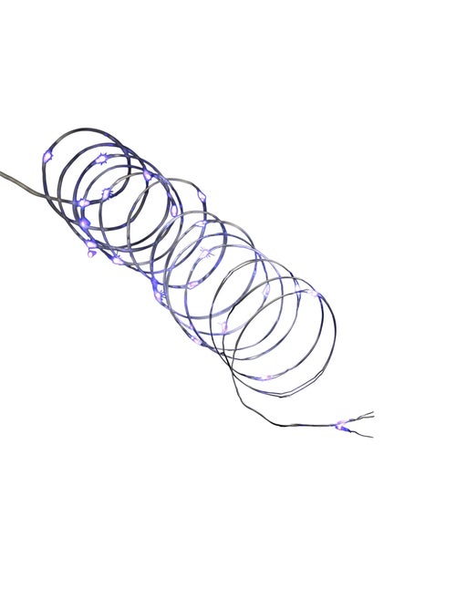 Guirlande fil cuivre 20 led bleues - Kiabi