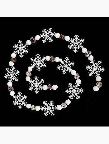 Guirlande flocons déco 1,8 m