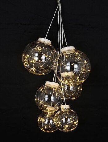 Guirlande Grappe de boule fil de cuivre