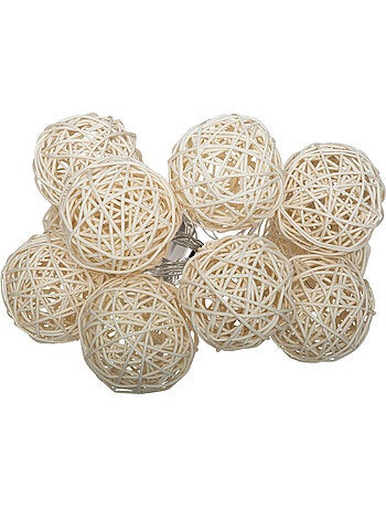 Guirlande LED 10 boules à pile ROTIN