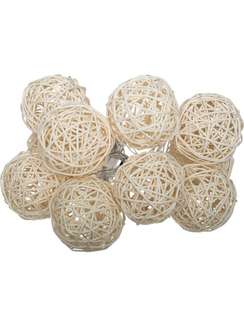 Guirlande LED 10 boules à pile ROTIN - Kiabi