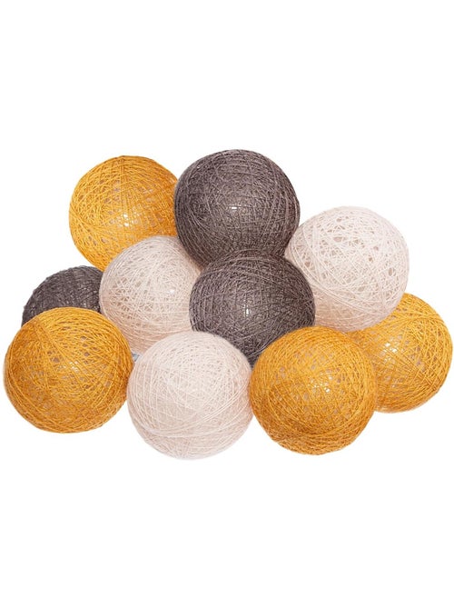 Guirlande LED 10 boules à pile TARA - Kiabi
