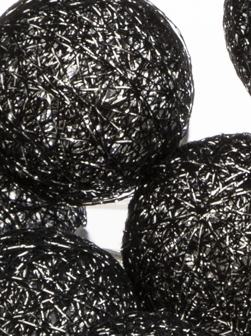 Guirlande LED 16 boules TARA Noir - Kiabi