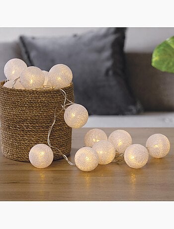 Guirlande LED 20 boules secteur TARA
