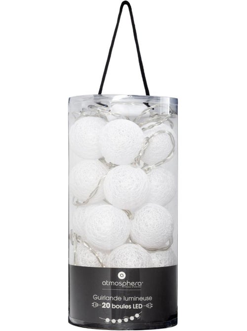 Guirlande LED 20 boules secteur TARA - Kiabi
