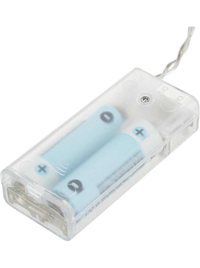 Guirlande LED à pile boules en coton tissé OYA Multicolore - Kiabi