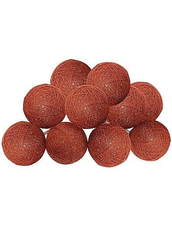 Guirlande led 10 boules à pile tara