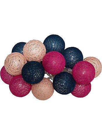Guirlande LED à piles 16 boules TARA