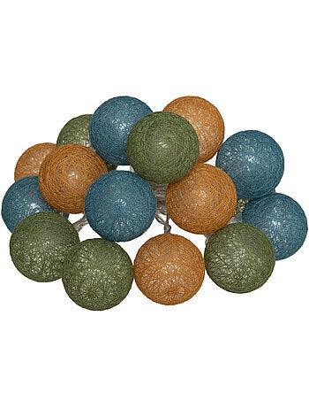 Guirlande LED à piles 16 boules TARA