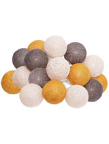 Guirlande LED à piles 16 boules TARA