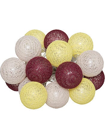 Guirlande LED à piles 16 boules TARA