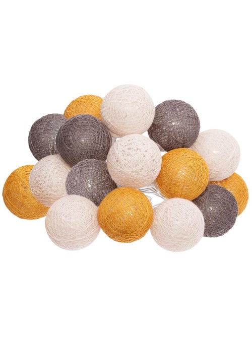 Guirlande LED à piles 16 boules TARA - Kiabi