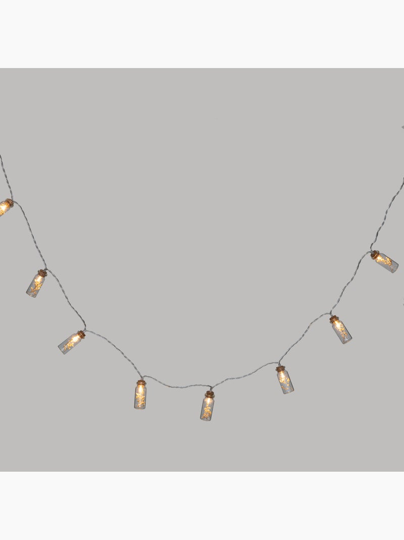 Guirlande LED bouteilles verre à pile FLEUR Beige - Kiabi