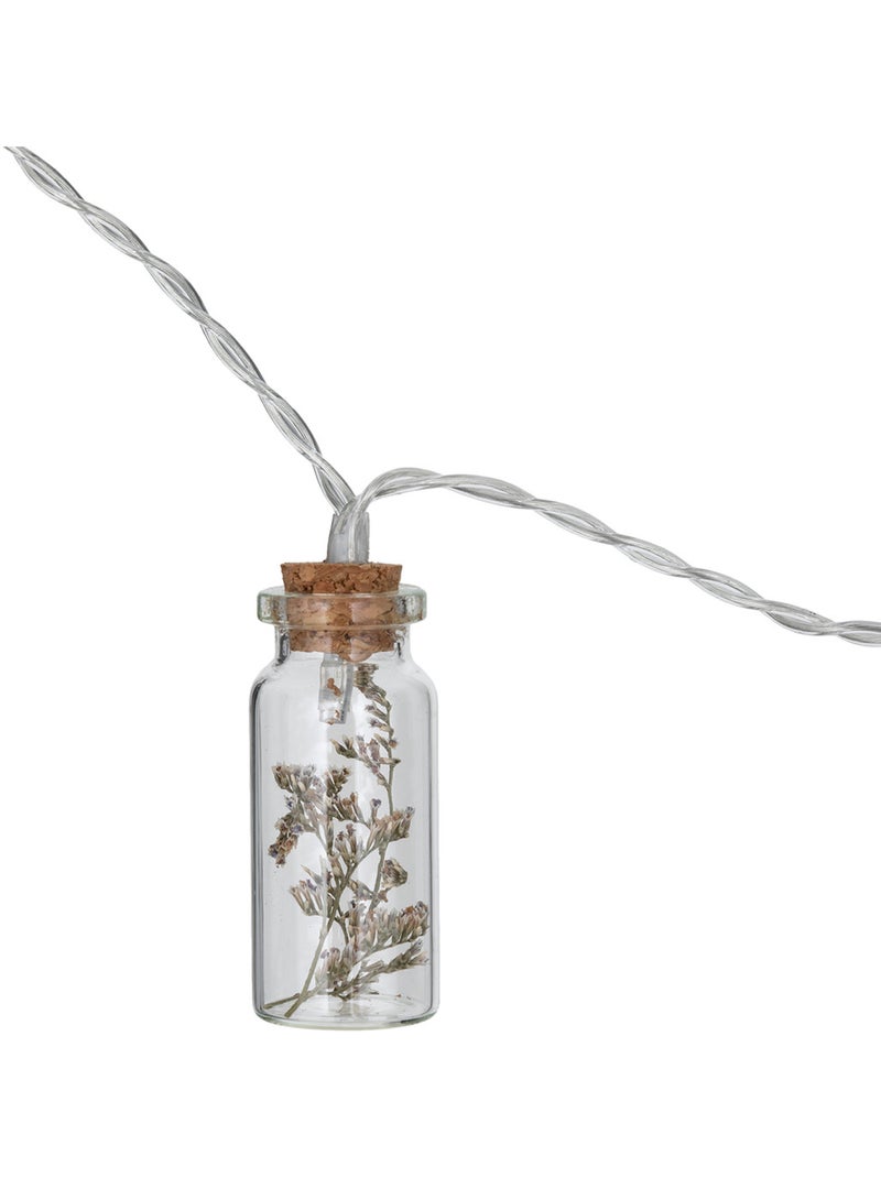 Guirlande LED bouteilles verre à pile FLEUR Beige - Kiabi