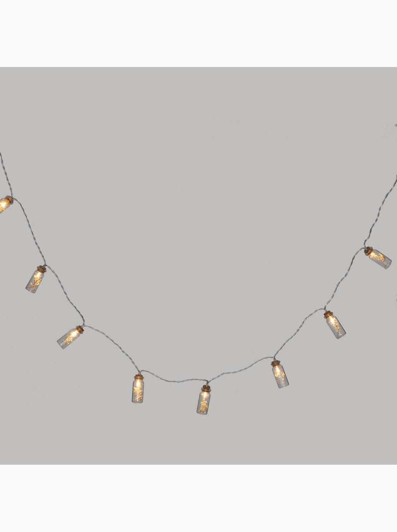 Guirlande LED bouteilles verre à pile FLEUR Beige - Kiabi