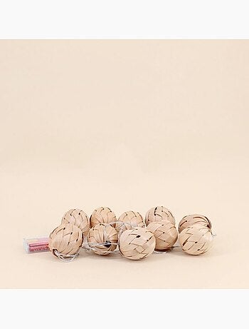 Guirlande LED en rotin 165cm