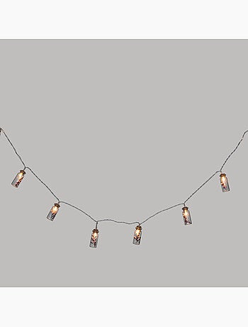 Guirlande LED mini-bouteilles en verre FLEUR