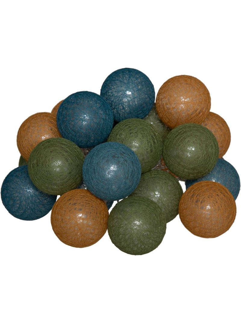 Guirlande led secteur 20 boules box Bleu Rose - Kiabi