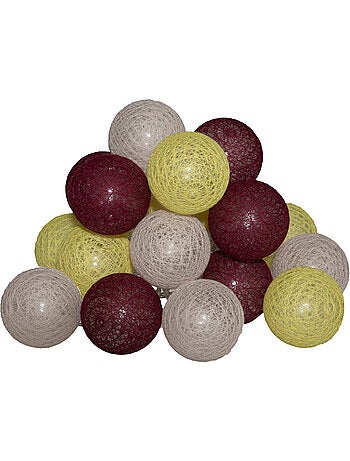 Guirlande LED 20 boules secteur TARA