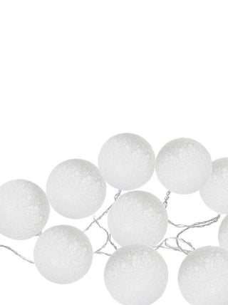 Guirlande LED solaire 10 boules blanches