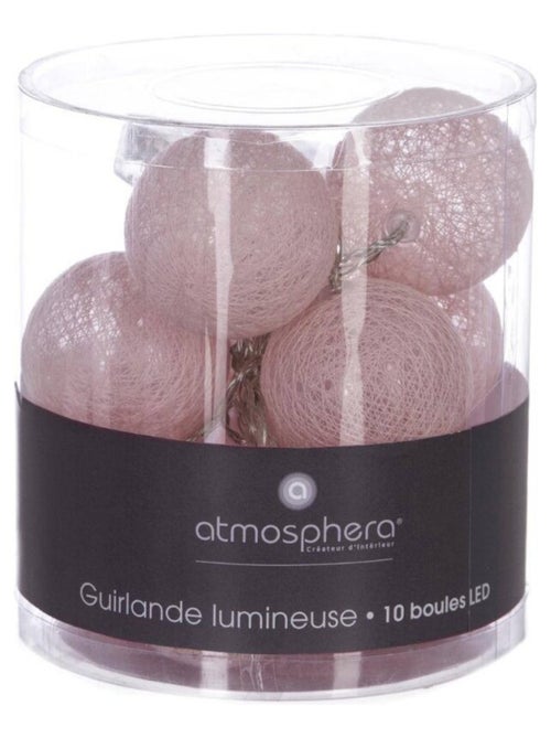 Guirlande lumineuse 10 LED rose - Kiabi