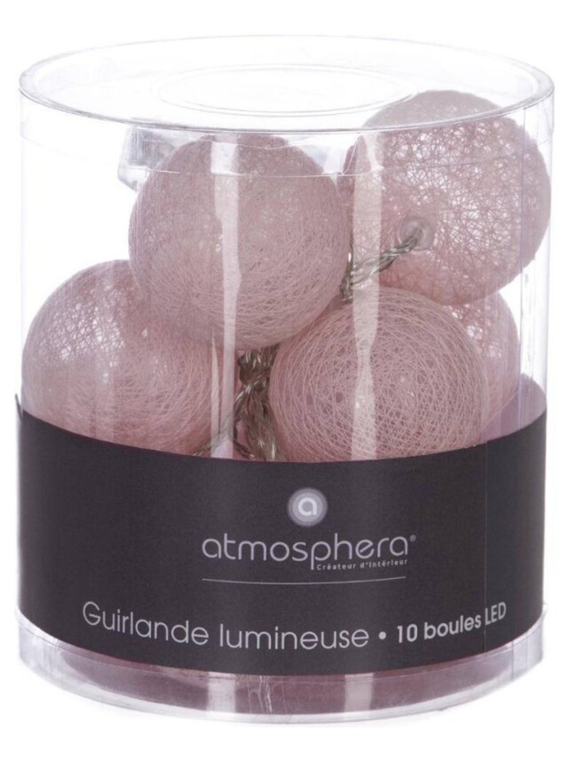 Guirlande lumineuse 10 LED rose Rose - Kiabi