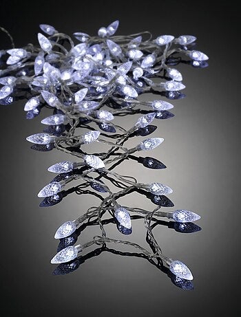 Guirlande lumineuse 60 Pommes de pin blanc
